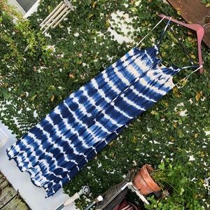Blue Tie Dye Maxi Dress